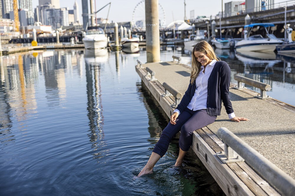 Cutter & Buck - Tofino Pants Ladies Steel Grey Melange XS